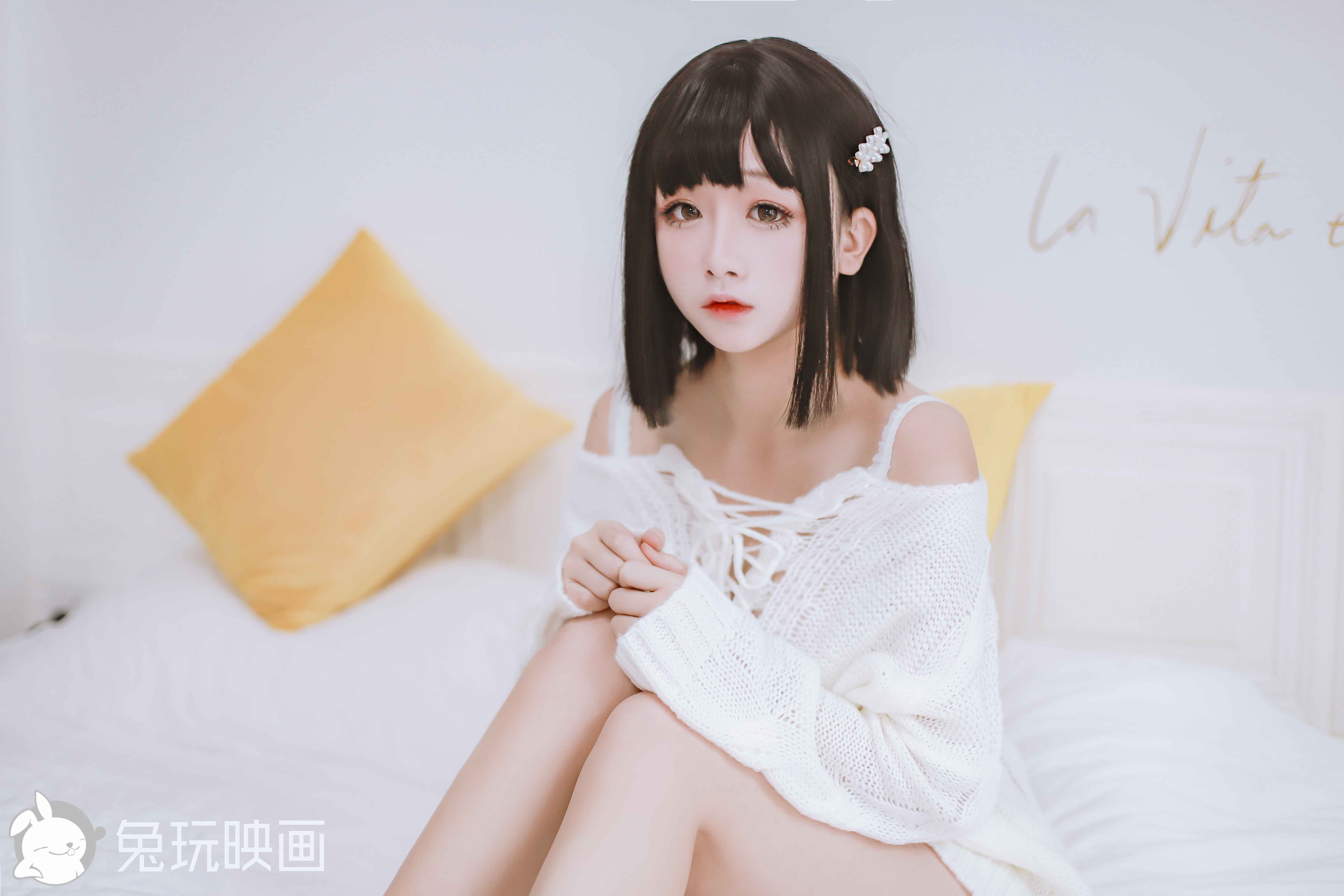 [兔玩映画]C40.007妹妹的白色毛衣插图1